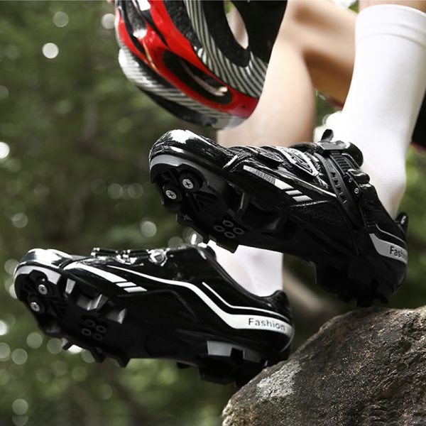 Mountain biking shoes, outdoor sports cycling equipment, non-slip professional locking shoes - Image 4