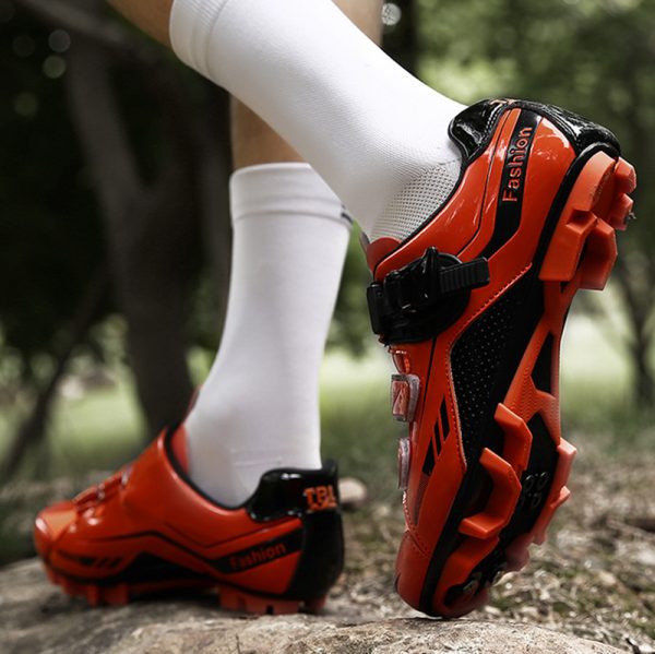 Mountain biking shoes, outdoor sports cycling equipment, non-slip professional locking shoes - Image 3