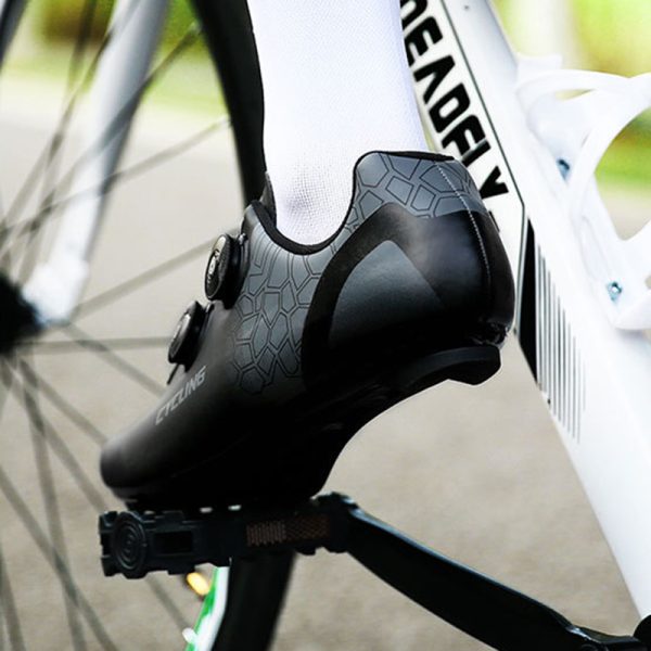 Lock-free cycling shoes hard-soled outdoor road bike set cycling shoes - Image 2