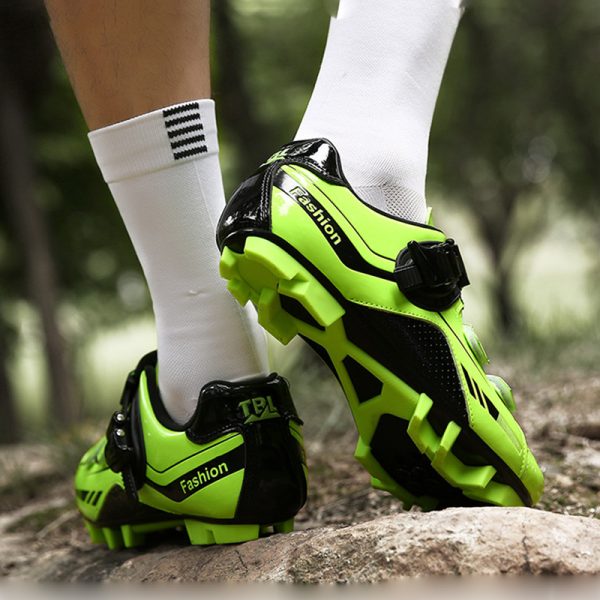Mountain biking shoes, outdoor sports cycling equipment, non-slip professional locking shoes - Image 2