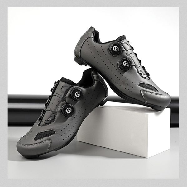 Road bike lock shoes all-match breathable hard-soled cycling shoes to help outdoor cycling shoes - Image 3