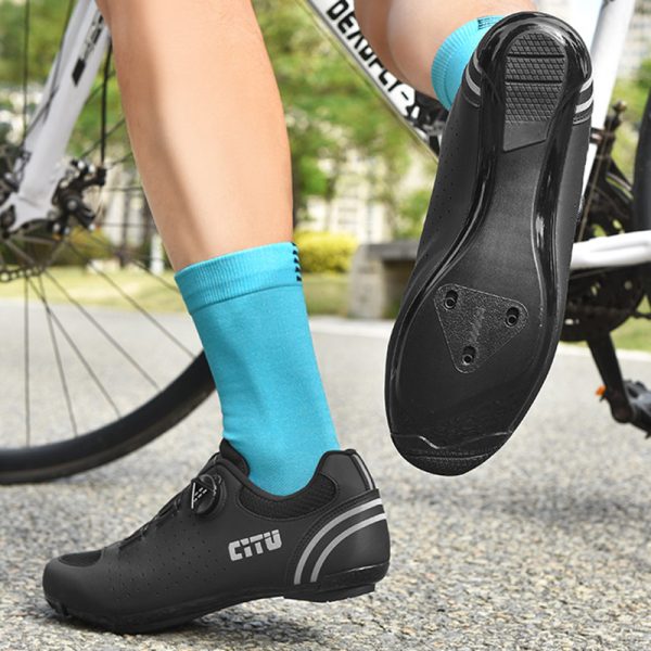 Hollow road bike lock shoes cycling shoes road bike lock shoes hard sole cycling shoes - Image 3