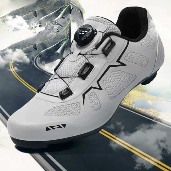 Seamless road bike lock shoe set hard sole breathable non-locking cycling shoes power cycling shoes